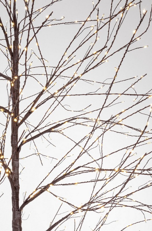 Albero di Natale di rami con 1500 microled e alto 180 cm